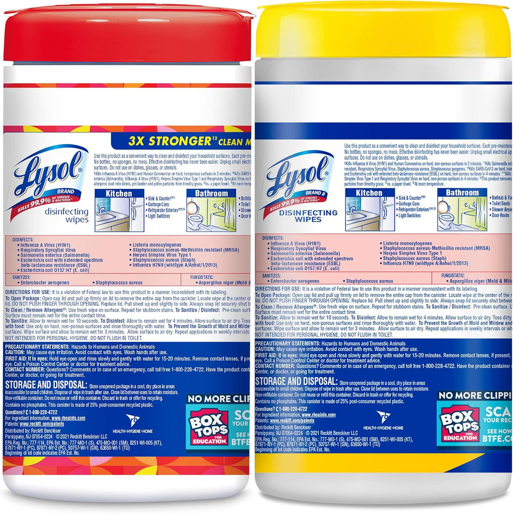 Disinfecting Wipes, 320 Count, Mango Hibiscus and Lemon Lime Blossom S11841