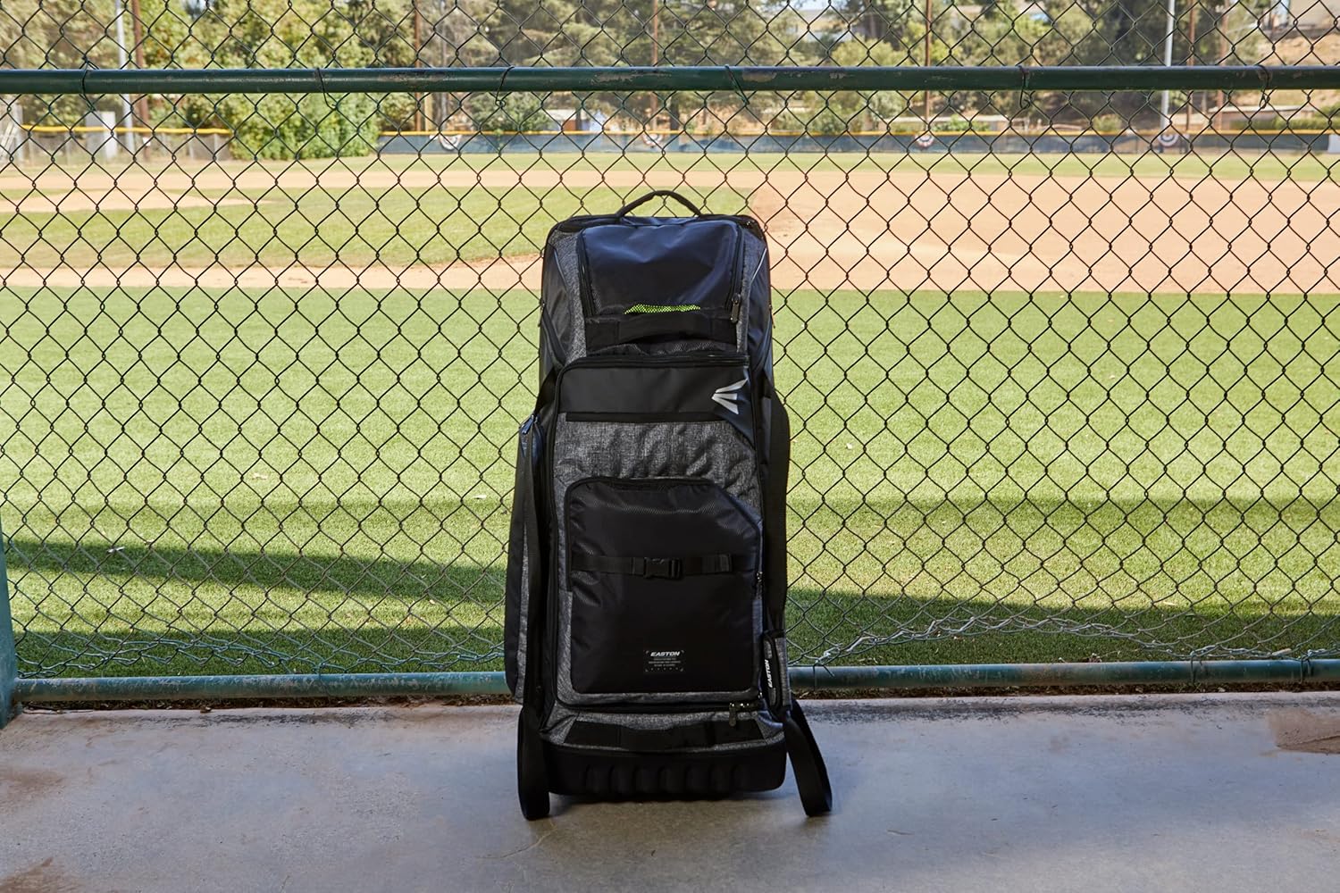 TANK PRO Wheeled Equipment Bag for Baseball Softball, Black A4075