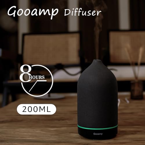 Ceramic Aromatherapy Diffuser with 7 Color Lights, Auto Shut Off for Home Office G173961
