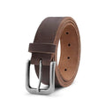 MILORDE Men's Jean Leather Belt, 35mm 100% Genuine Leather, Handmade, Classic Designs for Work and Casual