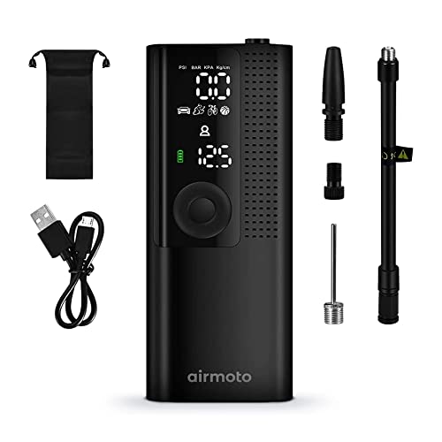 Tire Inflator Portable Air Compressor with Power Kit for Car, Motorcycle, Bicycle J962