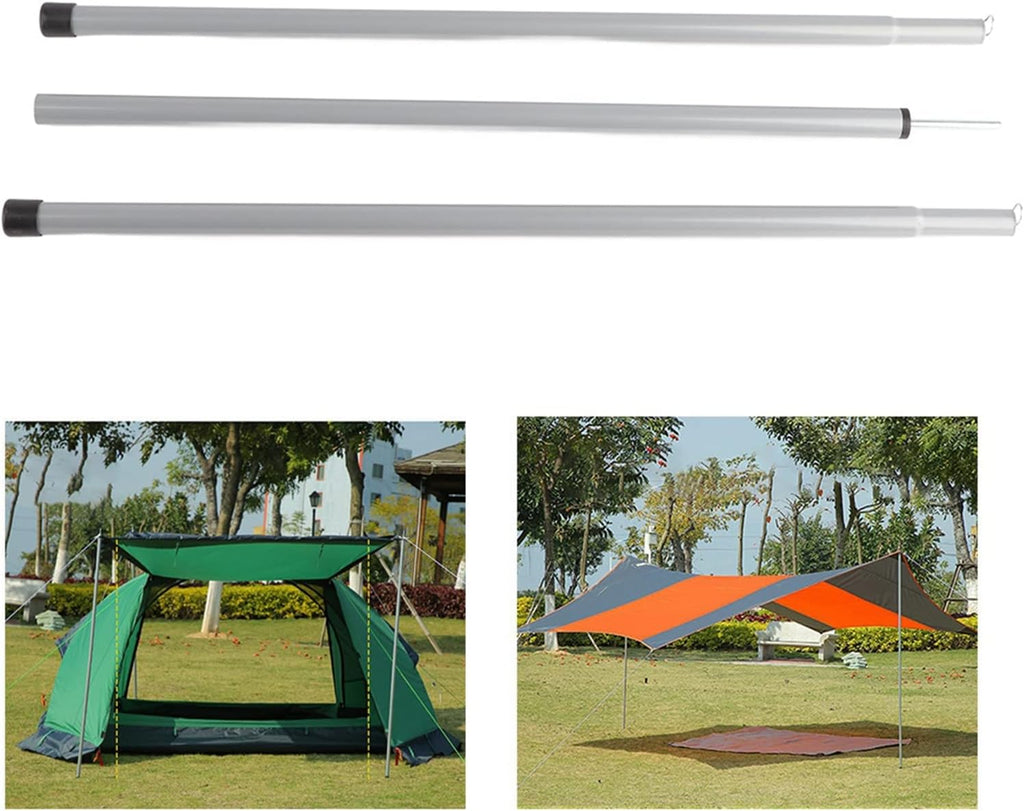 Telescoping Tarp Poles, Heavy Duty Adjustable Canopy Support Poles for Shelter B452963