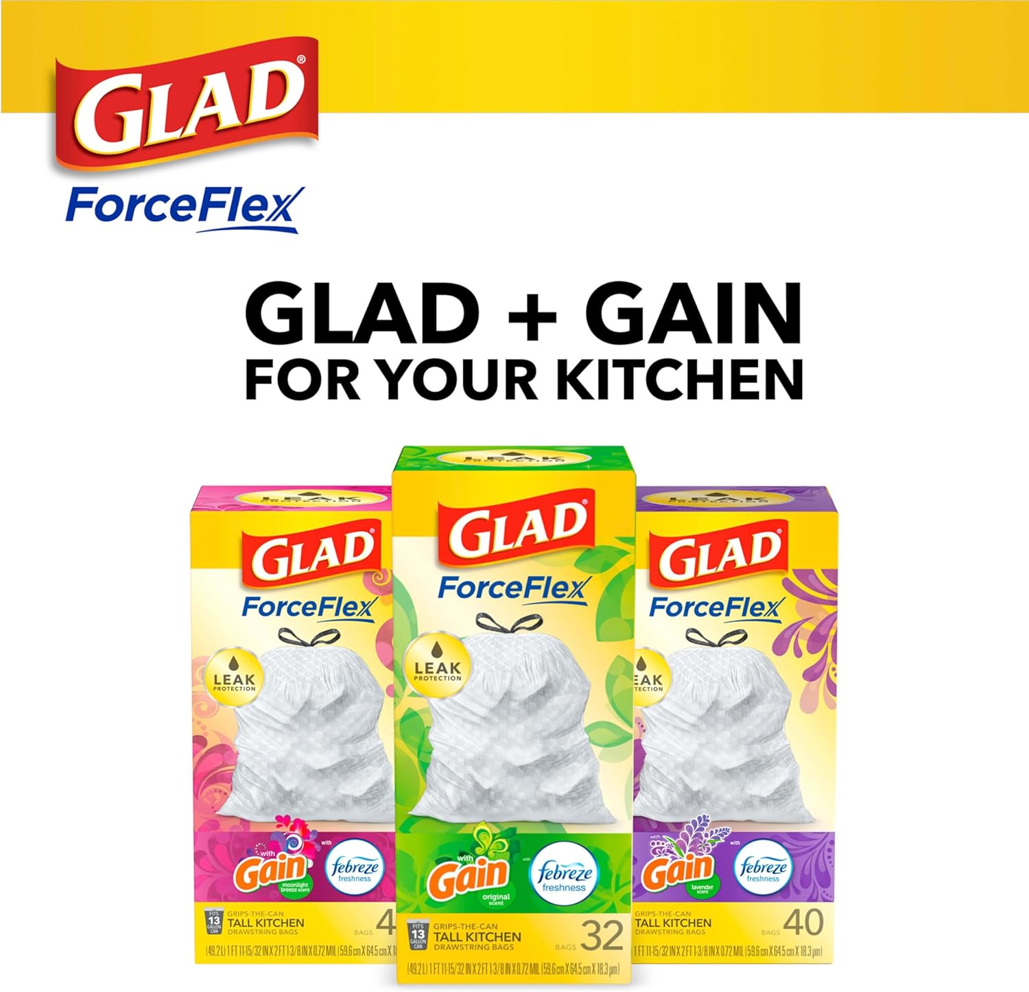Tall Kitchen Drawstring Garbage Bags, 13 Gal, 110 Ct Q28498
