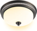 Akicon Ultra Quiet 110 CFM Round Exhaust Bathroom Fan with Warm Light and Nightlight Bronze (3x9W GU24 Base LED Bulbs and 1pcs E12 Nightlight Included)