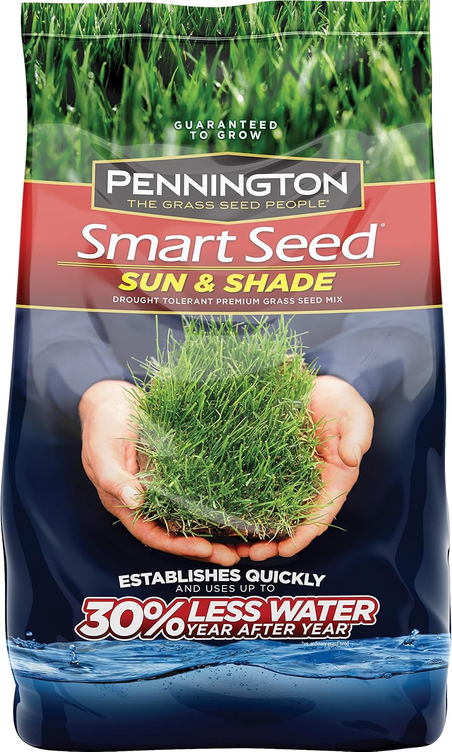 Pennington Smart Seed Sun and Shade Grass Seed, 20 LBS