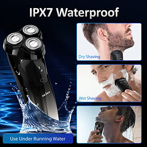 Electric Razor for Men, Cordless Rechargeable Shaver with Pop-Up Trimmer Y74625