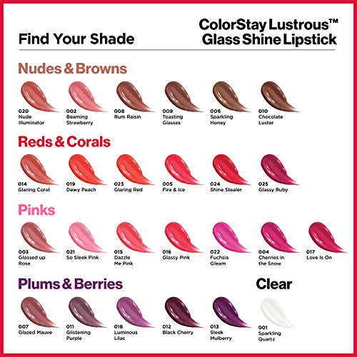 Lipstick, High Shine Lipcolor with Moisturizing Creamy Formula, 007 Glazed Mauve C69171