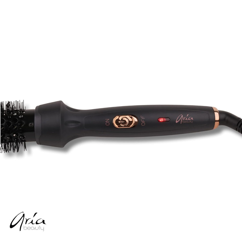 Thermal Ionic Styling Brush - Hot Air Brush for Blowouts - Ceramic Round Brush - Lightweight - Black S64786