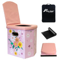 Portable Toilet for Adults,XL Camping Folding Toilet Portable Potty for Adult, Foldable Portable Toilet for Camping Car Boat Hiking Beach RV