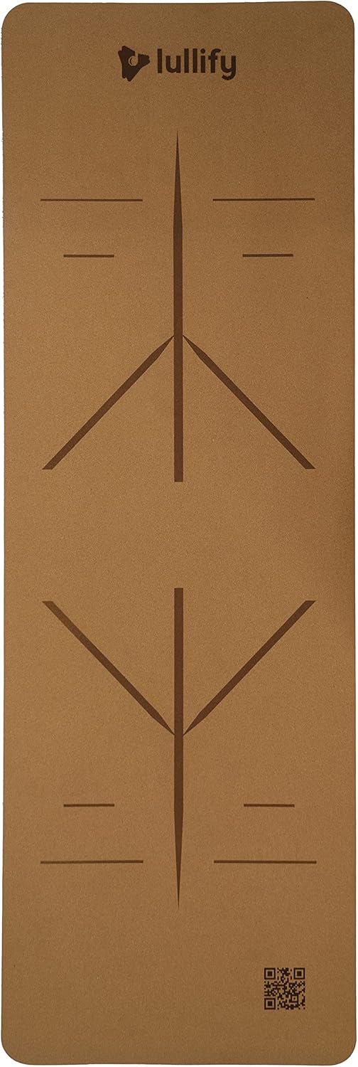 Cork Yoga Mat with Non-Slip Surface and Carrying Strap R21360
