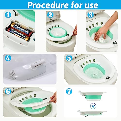 Electric Sitz Bath for Toilet, Postpartum Hemorrhoid Care N99098