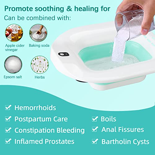 Electric Sitz Bath for Toilet Seat, Portable Water Spray Style, Blue N14890