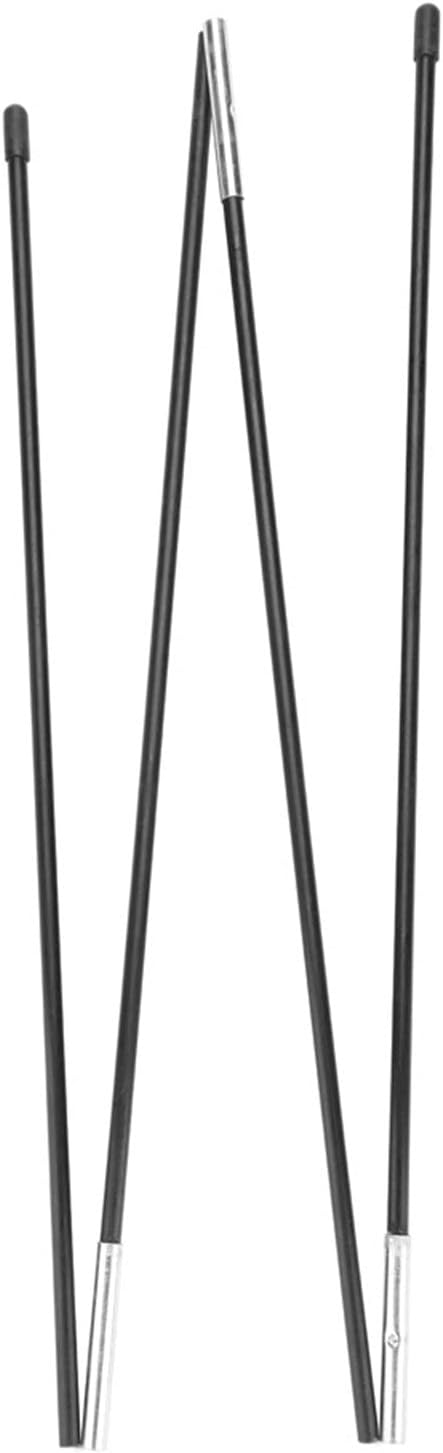 Camping Tent Pole, Lightweight Tent Replacement Support Poles 7MM Fiberglass Tent Support Poles can be Divided into 4 Sections, High Strength and Multi Section Collapsible