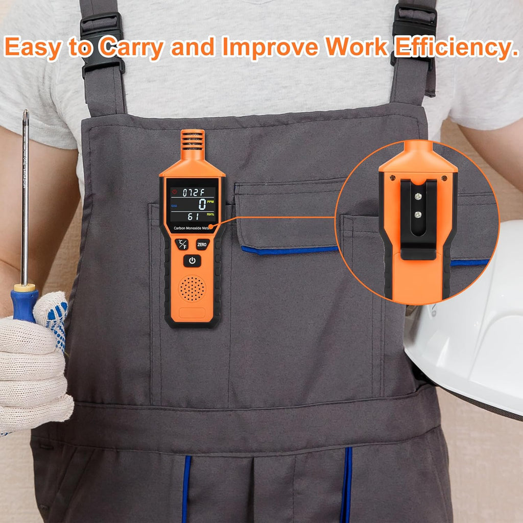 Portable Carbon Monoxide Detector with Temperature and Humidity Display N191144