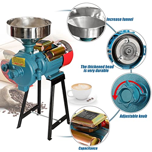 Electric Grain Mill Grinder 3000W for Cereals Corn Wheat D225148