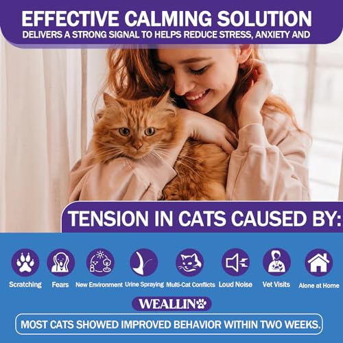 Cat Calming Diffuser Kit with 2 Refills - 60 Days of Relaxation D2604