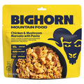 BIGHORN Mountain Food Chicken and Mushroom Marsala with Noodles - premium freeze dried meals for backpacking food - dehydrated camping food for backpacking meals - ideal camping meals just add water - great taste - 2 servings