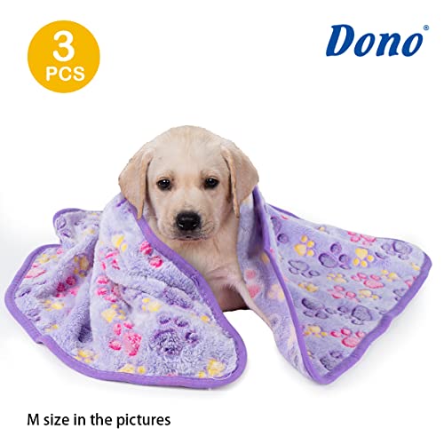 Dog Blanket Soft Fluffy Fleece Pet Mat Paw Print Design K506