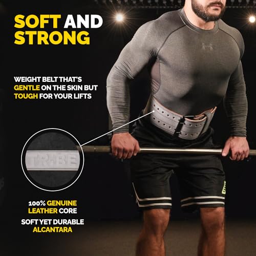 5mm Leather Weight Lifting Belt for Squat, Deadlift, and Powerlifting Z963538