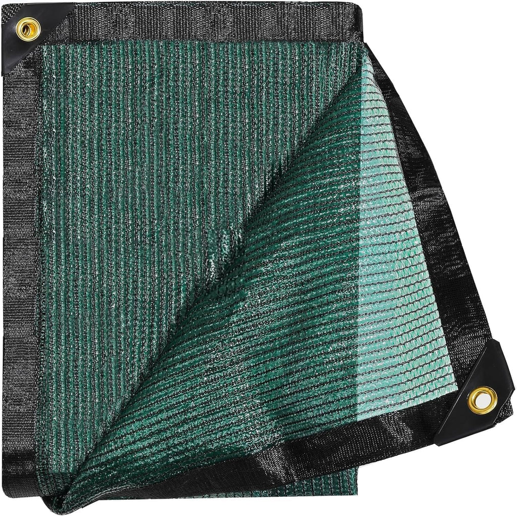 E.share 70% Green Shade Cloth Taped Edge with Grommets 20 ft X 10 ft