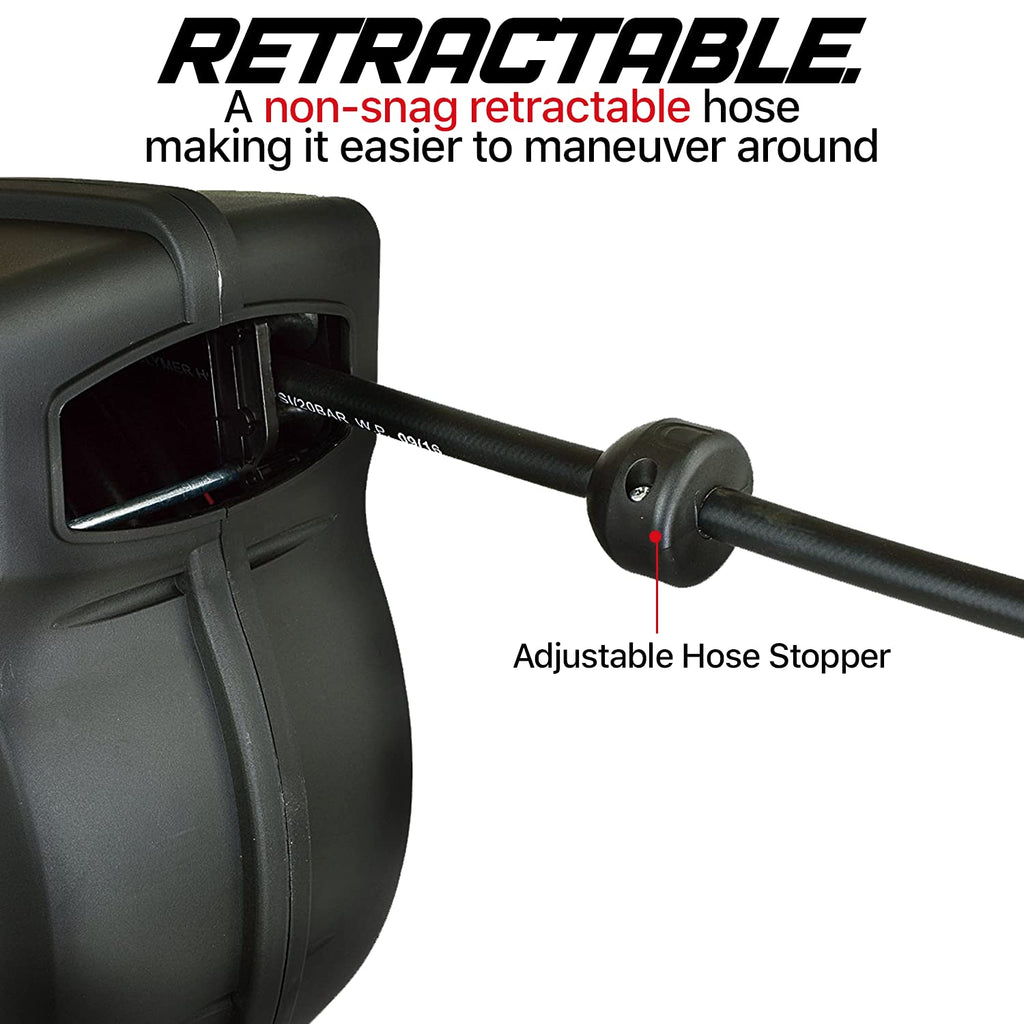 Retractable Air Hose Reel 3/8" x 50 ft, 300 PSI P748902