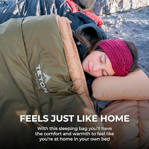 Celsius XXL Sleeping Bag for Adults, All Weather Camping, Compression Sack Included S755