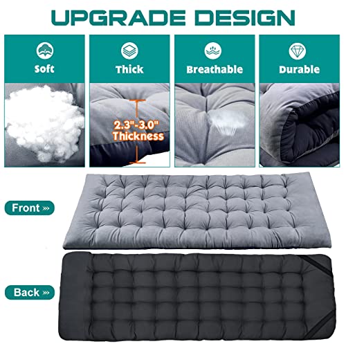 Folding Camping Cot with Carry Bag, Double Layer Oxford Portable H781789