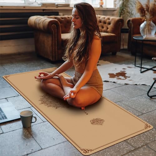 Cork Yoga Mat Non Slip Thick for Pilates & Home Workouts R22065