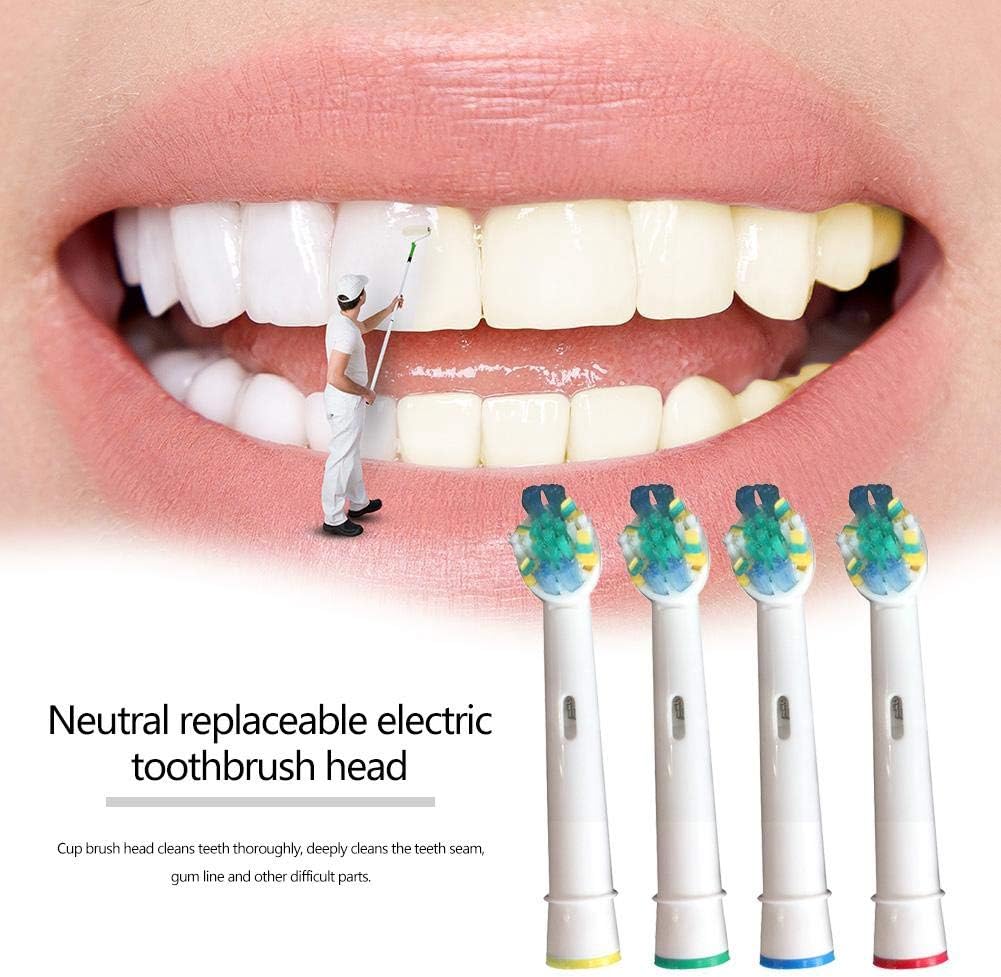 Replacement Brush Heads for Electric Toothbrush, Floss Action, Pack of 4 F200530