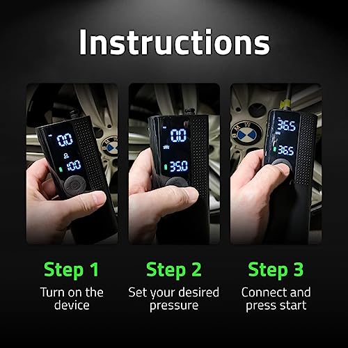 Portable Tire Inflator Air Compressor with Pressure Gauge W946870