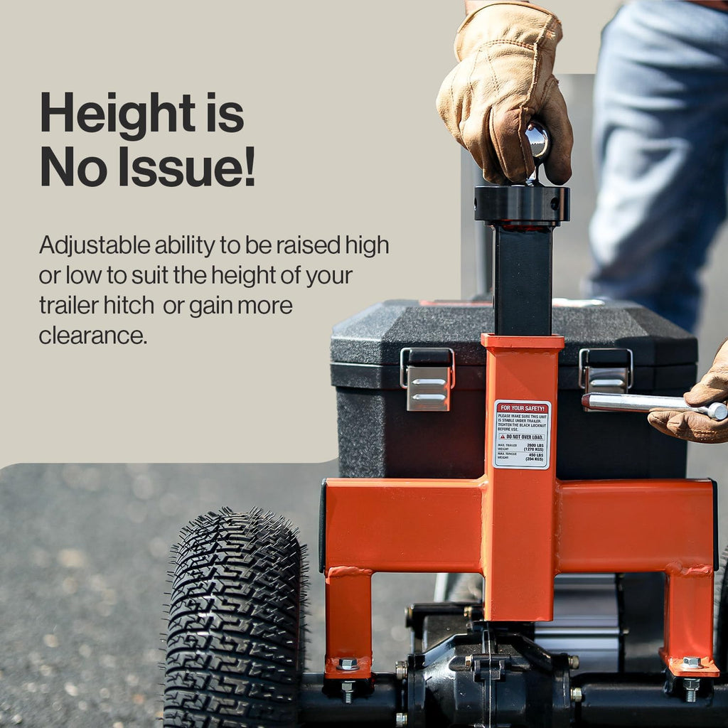 Electric Trailer Dolly 2800LBS Capacity, 450LBS Tongue Weight, 24V Powered with 2" Ball Mount U645
