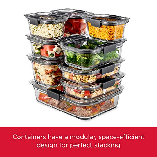 Glass Food Storage Container with Lid, 8-Cup, 2-Piece Set N2725
