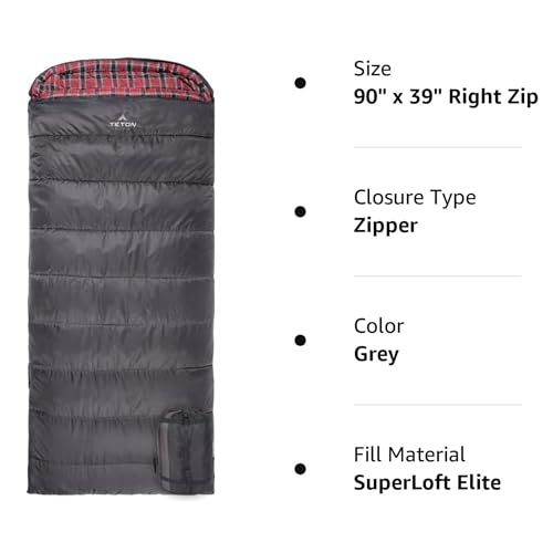 Celsius XXL Sleeping Bag for Adults, All Weather Camping, Compression Sack Included S755