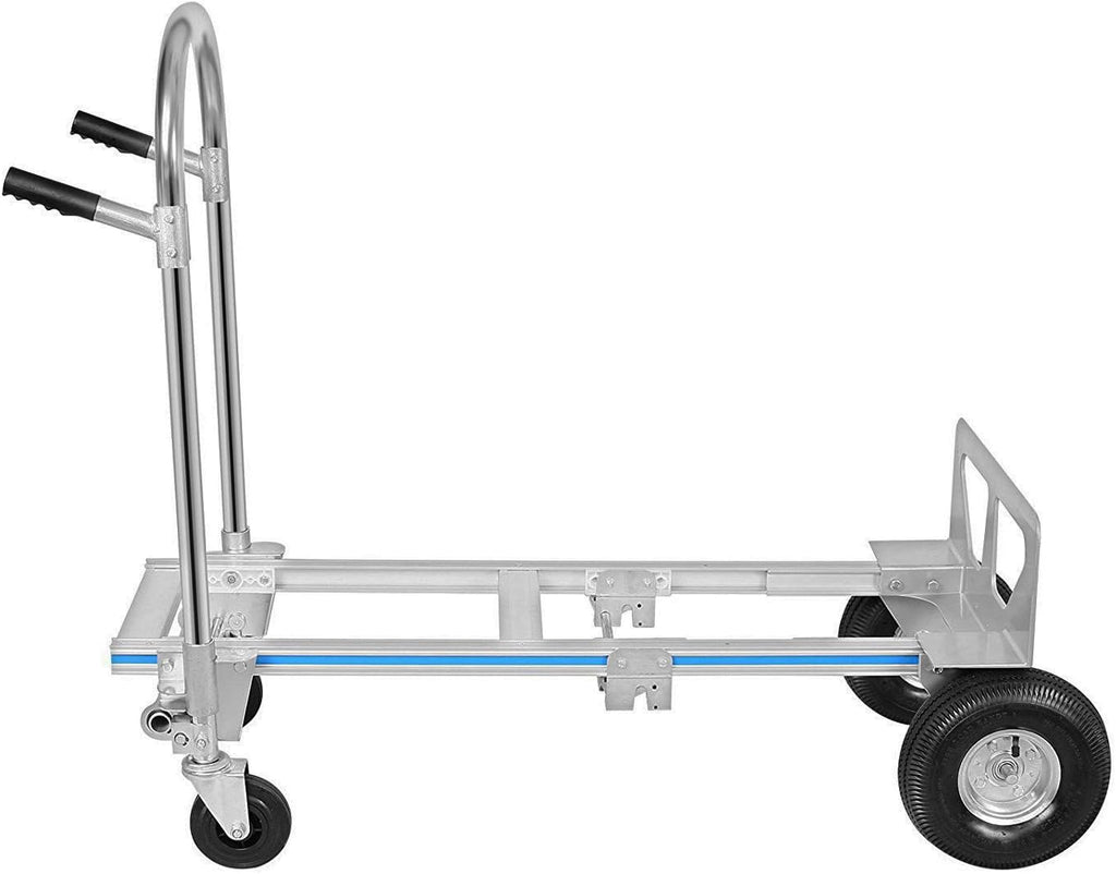 Aluminum Hand Truck, Heavy Duty Convertible Dolly, 770 LBS Utility Cart with Rubber Wheels E95505