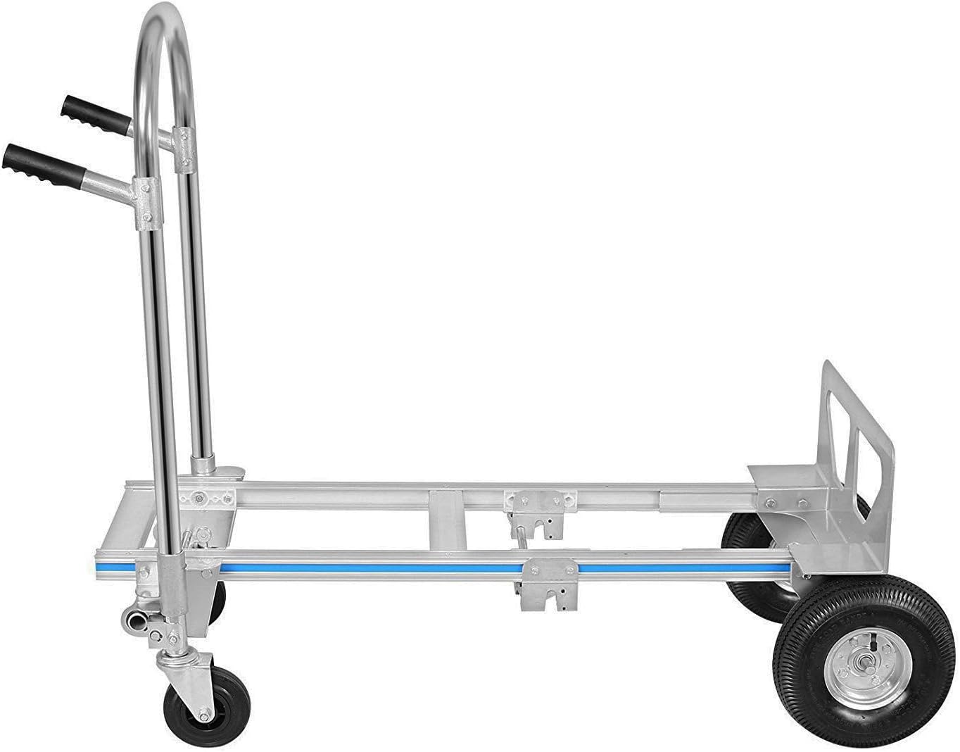 Aluminum Hand Truck, Heavy Duty Convertible Dolly, 770 LBS Utility Cart with Rubber Wheels E95505