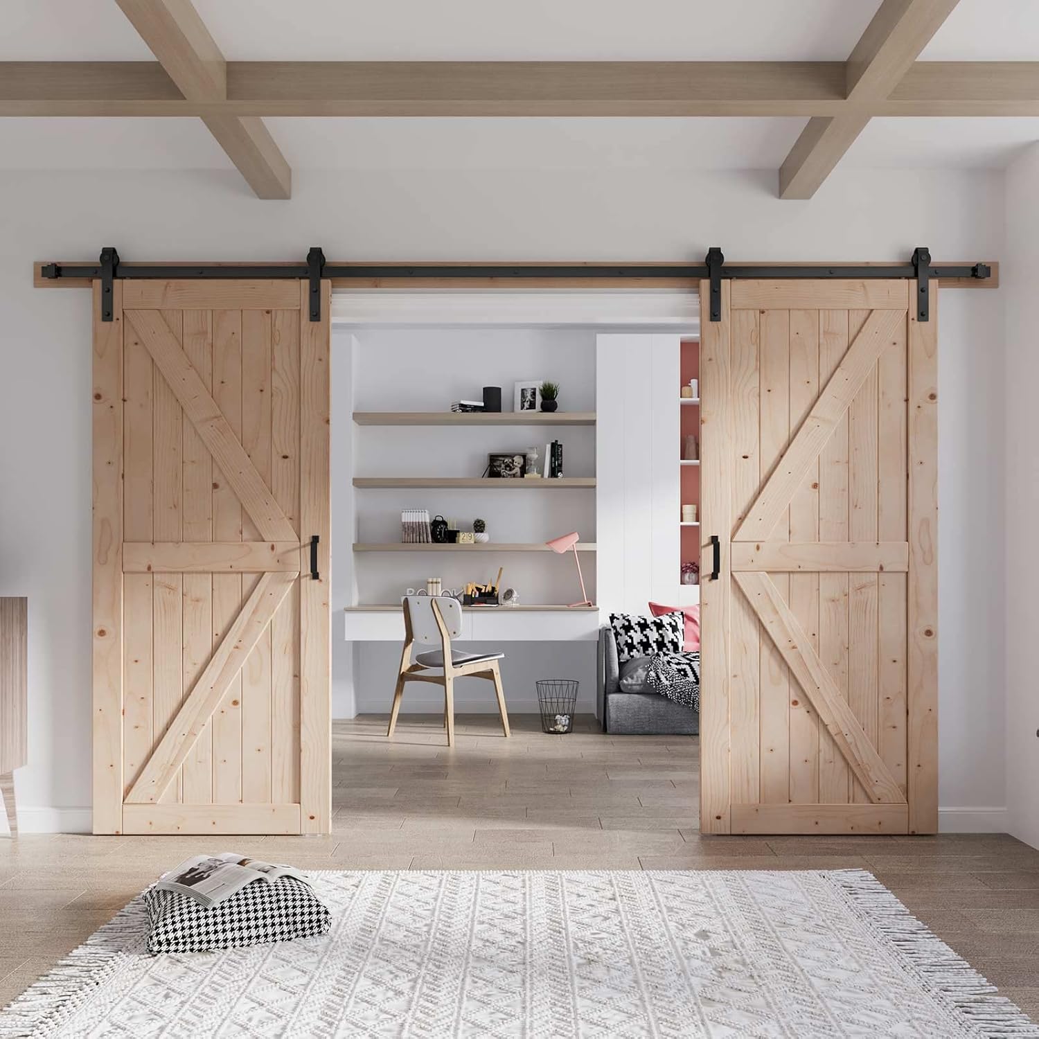 36 Double Barn Door with Hardware Included (72 barn Door)
