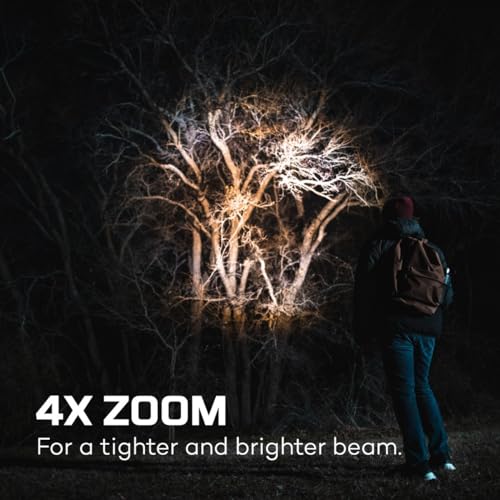 Powerful LED Handheld Flashlight, AA Battery Powered, Waterproof, 500-1500 Lumens R332