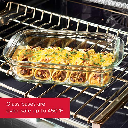 Glass Food Storage Container with Lid, 8-Cup, 2-Piece Set N2725