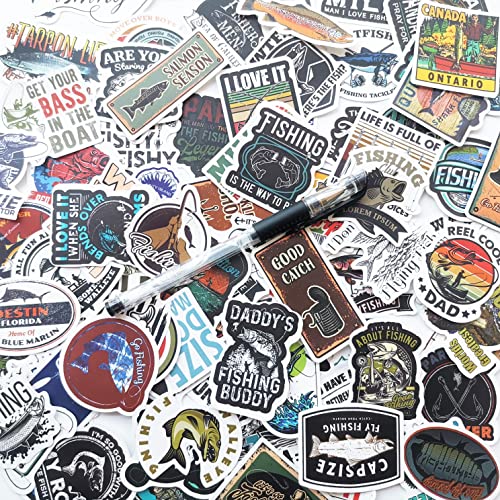 Funny Fishing Decal Bass Sticker for Boats Trout Fish Graphics 50Pcs G760