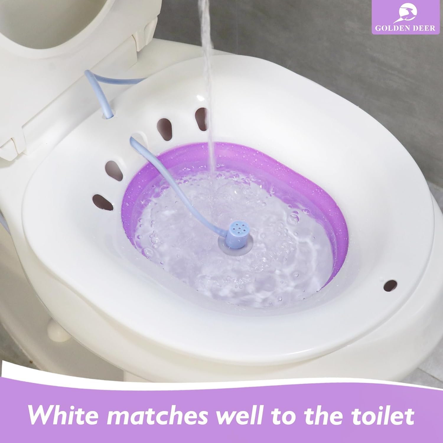 Sitz Bath for Toilet Seat, Automatic Flushing, Postpartum Care N5630