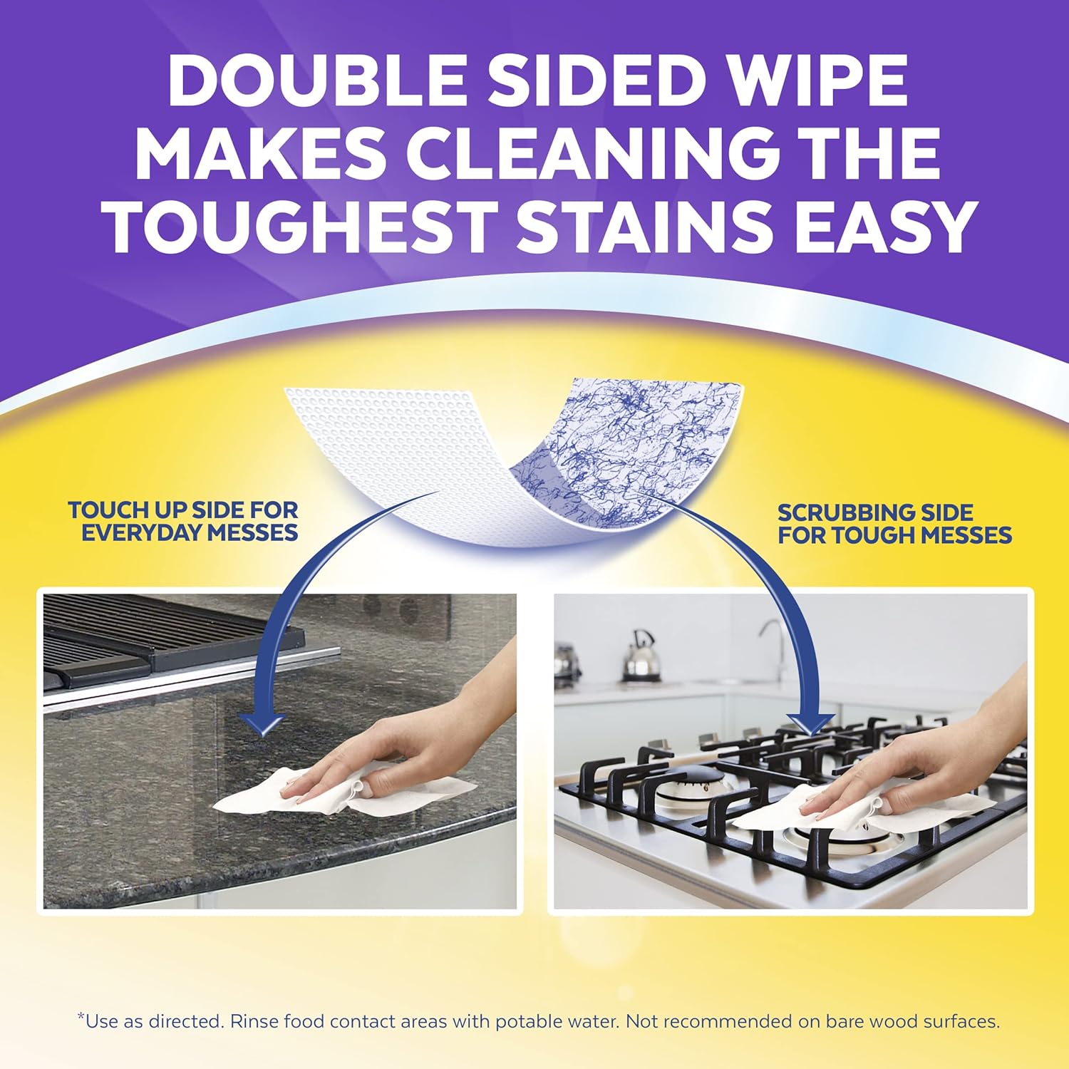 Disinfectant Wipes, Multi-Surface Antibacterial Cleaning Wipes, Citrus Scent, 75ct (Pack of 4) E662731