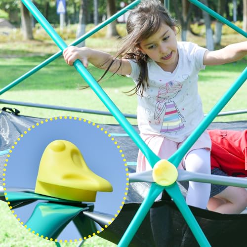 Geometric Dome Climber Play Center for Kids, Rust & UV Resistant Steel, 12FT A486