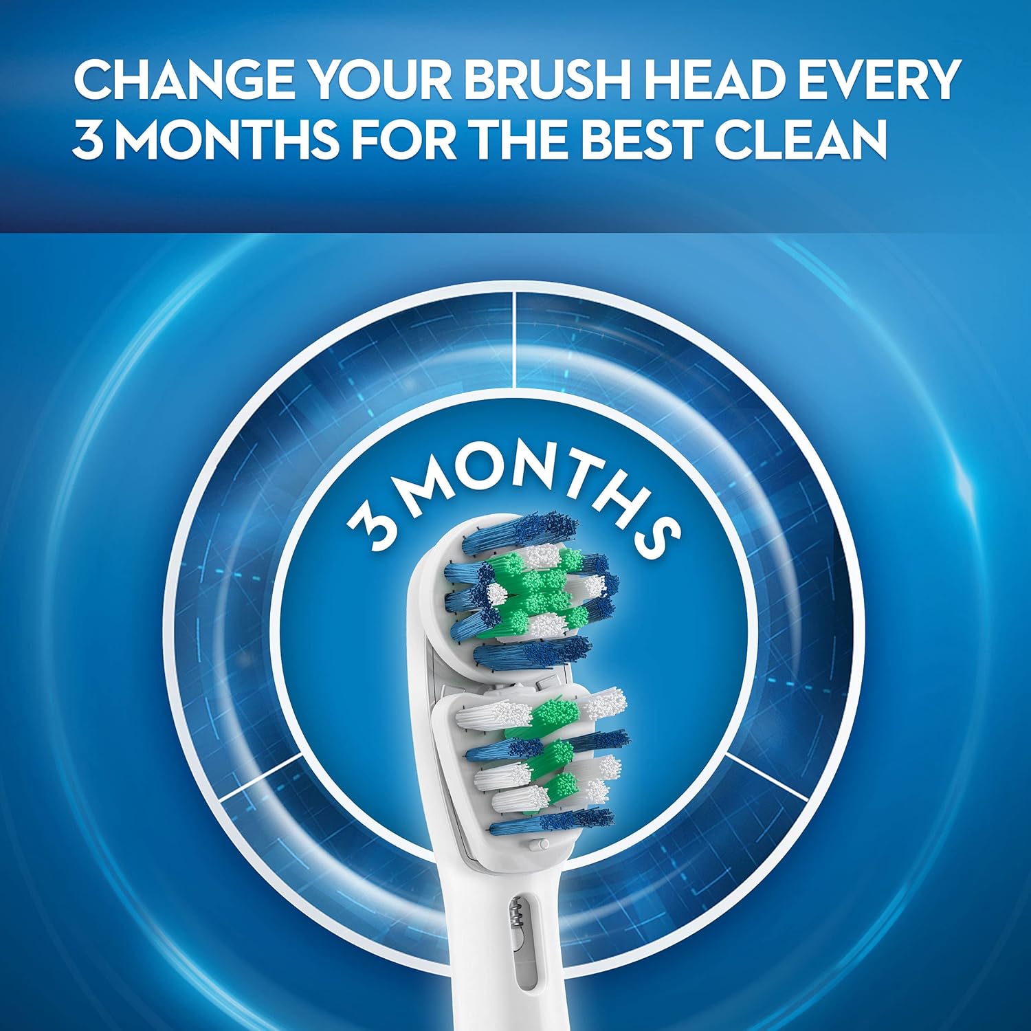 Replacement Electric Toothbrush Heads, 3 Count D21360