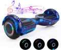 Hoverboard for Kids Ages 6-12, Girls, Boys - All Ages,Hover Board with Bluetooth 6.5" LED Wheels and Headlight.Self Balancing Hover Boards Max Speed 8.5 mph, Max Range 8.5 miles,Two Powerful 250W Dual Motors (Galaxy Blue)