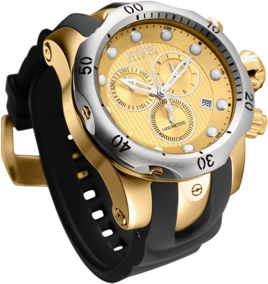 Men's Venom Analog Black Quartz Watch Q860