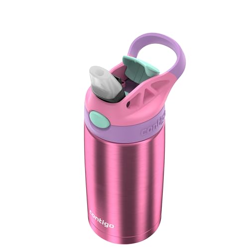 Water Bottle with Straw, 13 oz N598