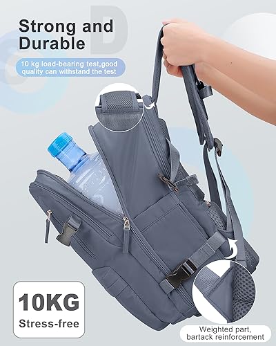Travel Backpack for Women, Waterproof 14 Inch Laptop Backpack with Shoe Compartment X5408