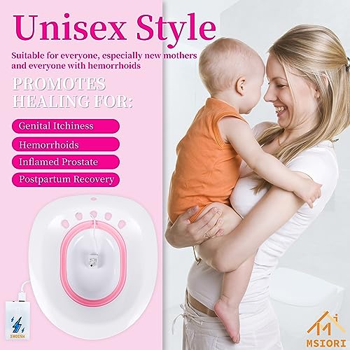 Electric Sitz Bath for Toilet Seat, Postpartum Care Basin, Collapsible I646758