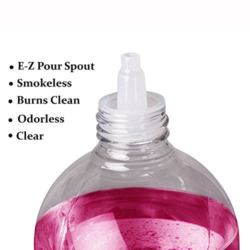 Red Smokeless Odorless Paraffin Lamp Oil for Indoor and Outdoor Use, 32oz U1489