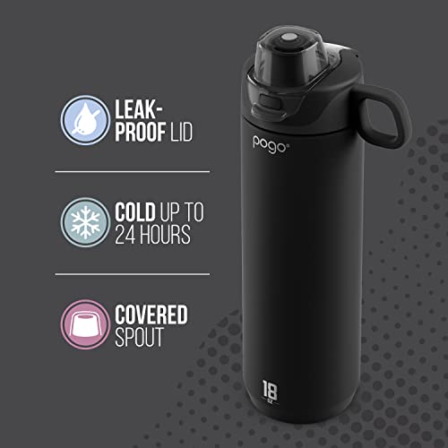 Vacuum Insulated Stainless Steel Water Bottle with Leak Proof Lid, 26 oz H605